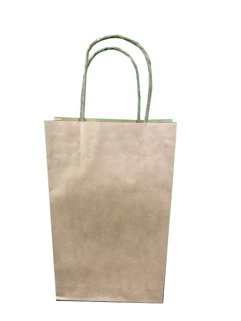 Small Products Bag With Twisted Paper Handles