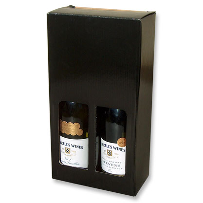 2 x 750ml Black Carry Pack