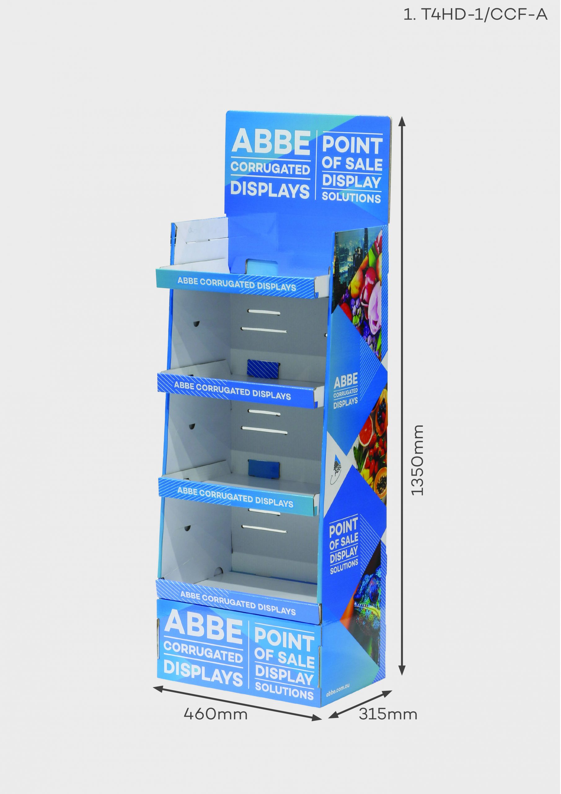 4 Shelf Medium Display Unit (Ref T4HD-1/CCF-A)