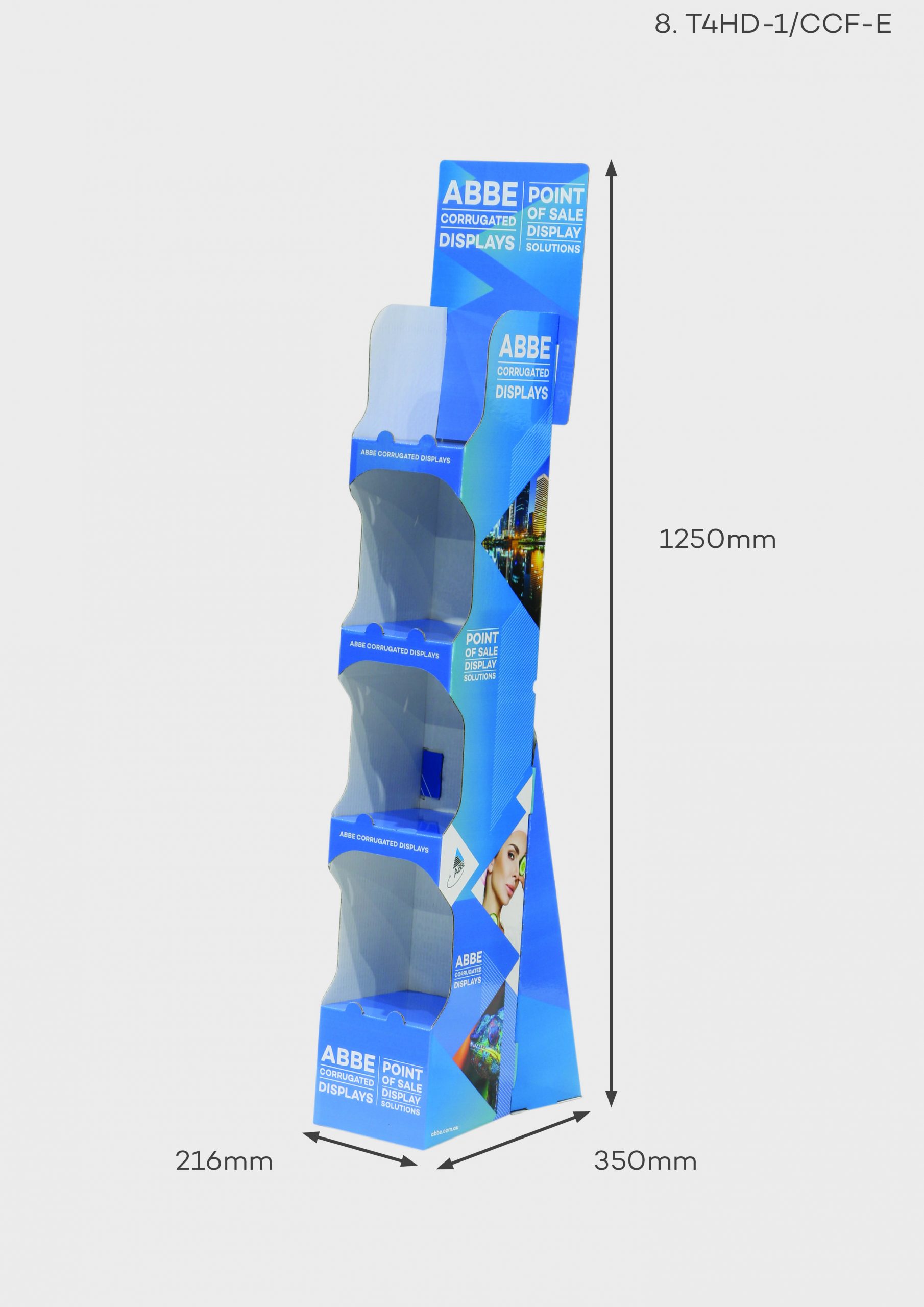 4 Shelf Slimline Convenience/Pharmacy Display (Ref T4HD-1/CCF-E