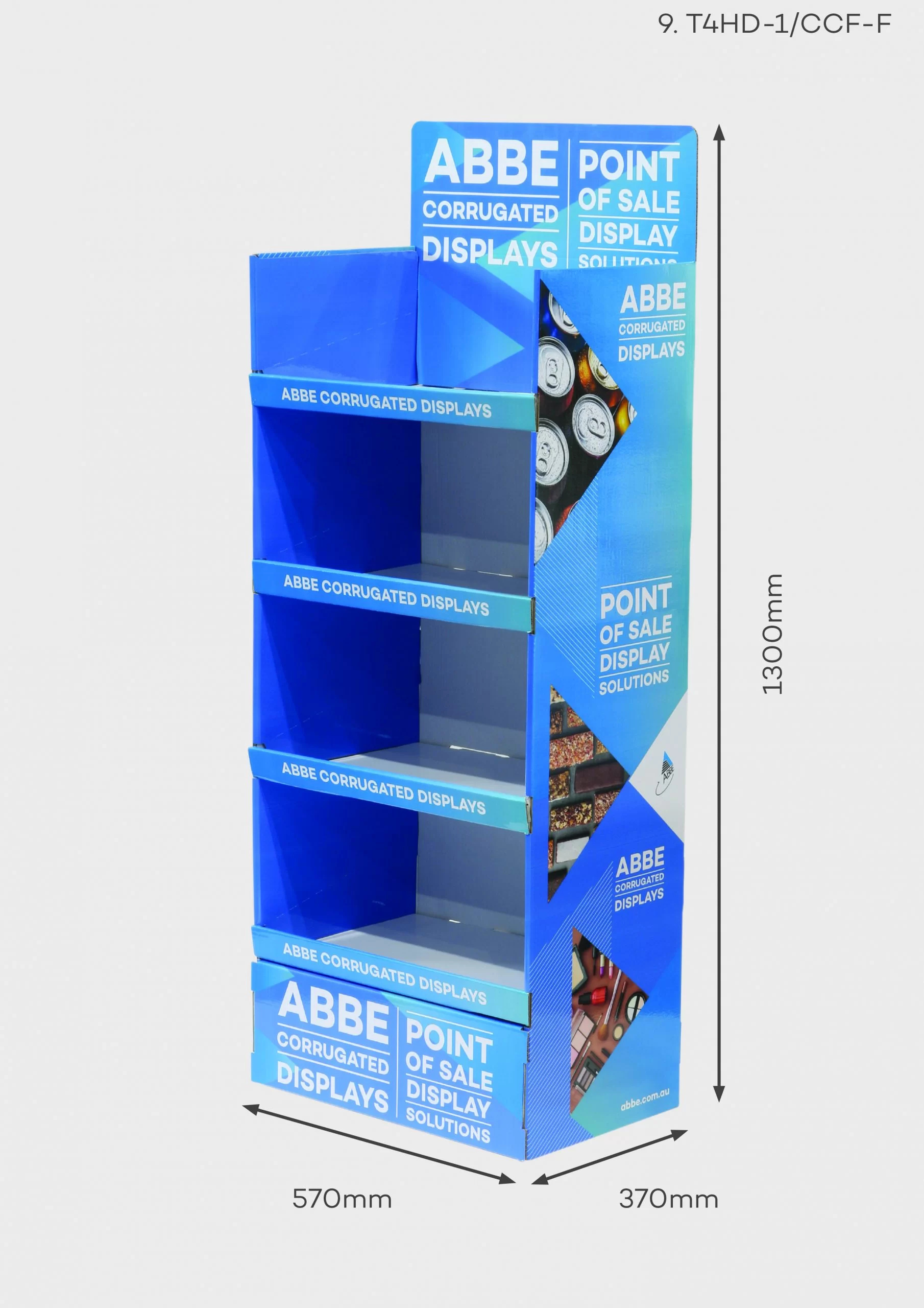 4 Shelf Wide Display (T4HD-1/CCF-F)