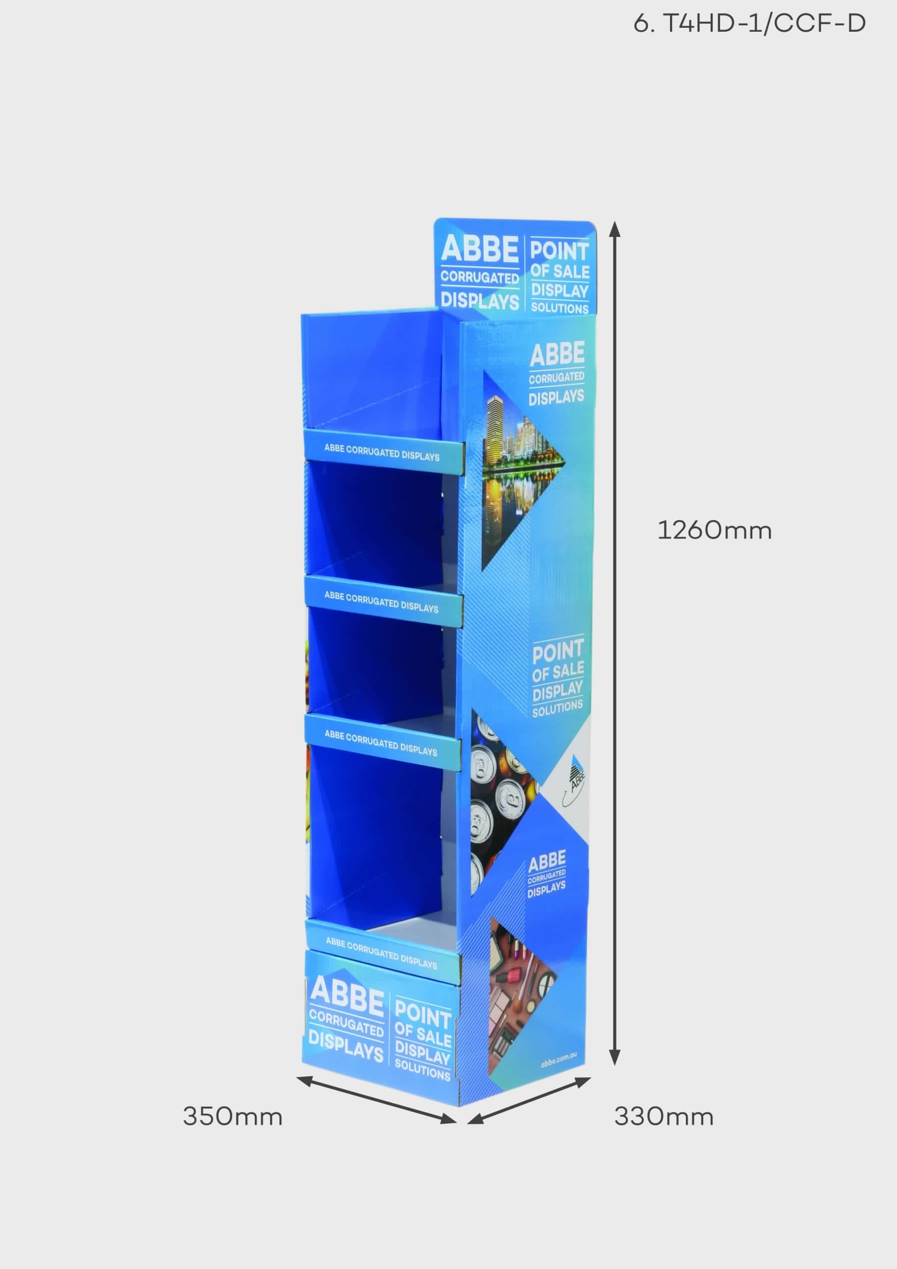 4 Shelf Display Unit (Ref T4HD-1/CCF-D)