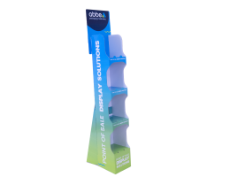 4 Shelf Narrow Slimline Display